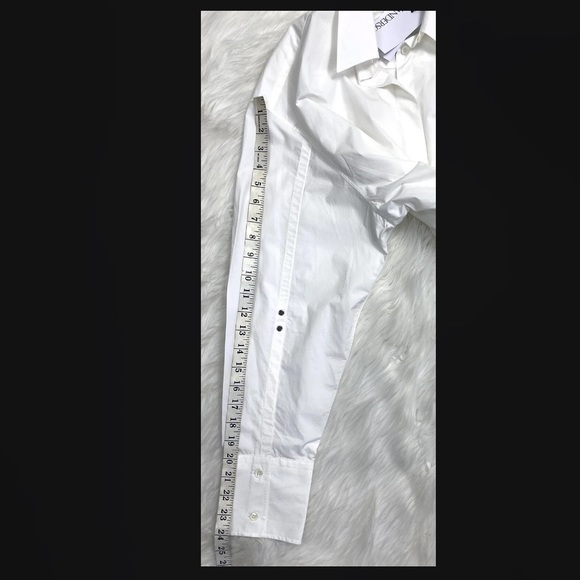 JW Anderson Oversized Pleated Boyfriend Button Down Shirt sz 10 NWT - Picture 10 of 10